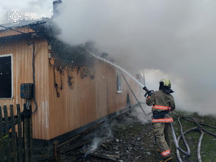 На Волині горів житловий будинок