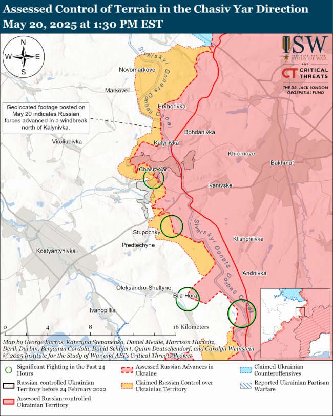 Російські окупанти просунулися у чотирьох областях України: карти ISW
