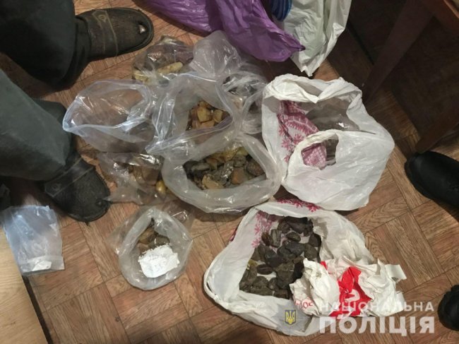Правоохоронці вилучили бурштину майже на 3 мільйони гривень. ФОТО