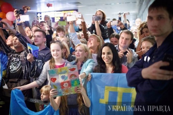 Зустріч Джамали у Києві: українці дякували за перемогу. ФОТО 