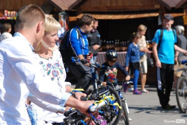 Велопробіг до Дня Незалежності в Луцьку. ФОТО
