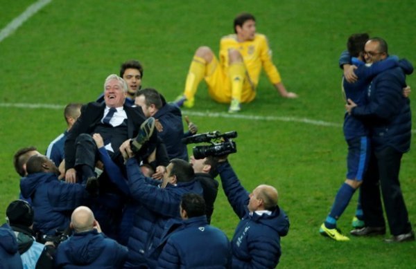 Гравці збірної після фінального свистка. ФОТО