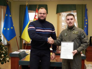 Ігор Поліщук зустрівся з Героєм України Вадимом Ворошиловим, який служив у Луцьку 