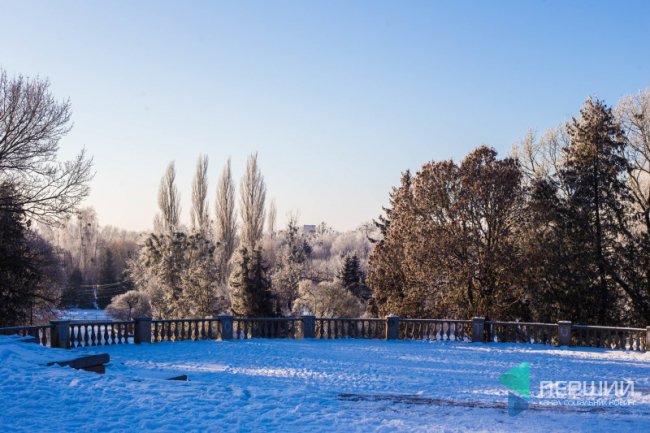 Мерехтливий сніг і кришталевий іній: Луцьк опинився у морозному полоні. ФОТО