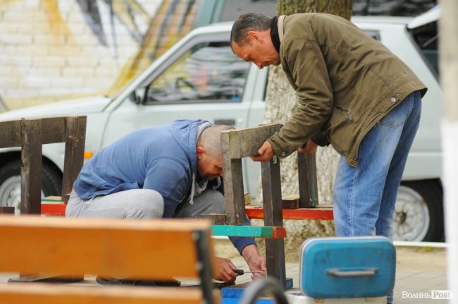 Фруктові дерева і барвистий дитячий майданчик: у Луцьку впорядкували двір. ФОТО
