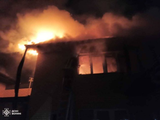 На Волині під час пожежі будинку загинув чоловік