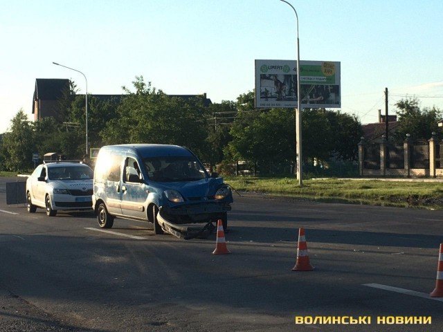 На виїзді з Луцька – аварія. ФОТО