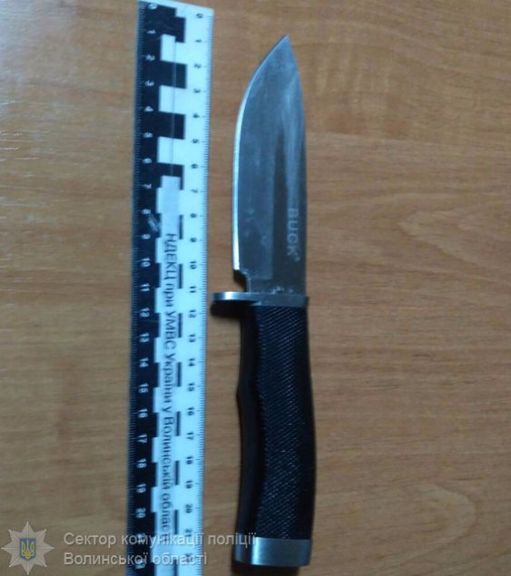 В «Устилузі» у дверях автівки знайшли холодну зброю