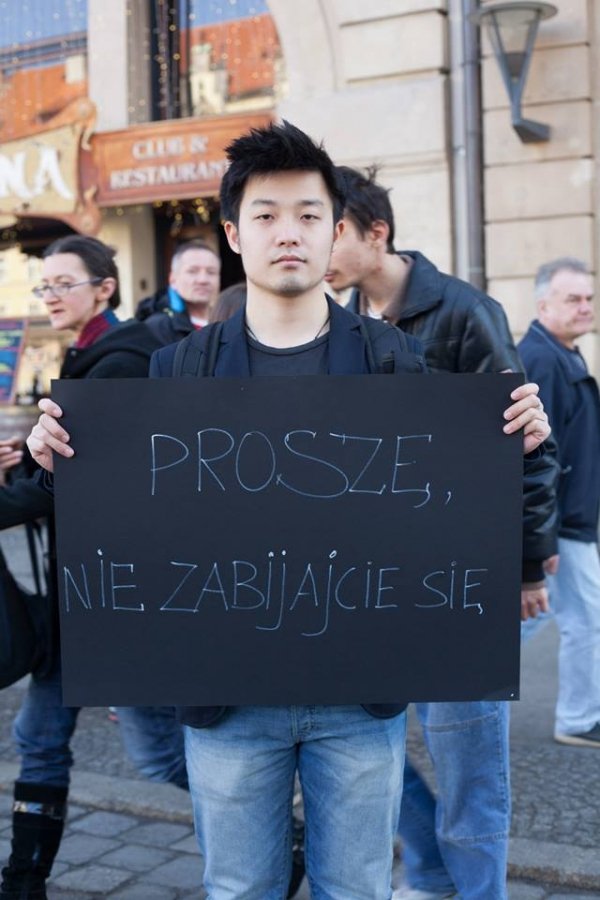 Просимо не вбивати, - поляки про ситуацію в Україні. ФОТО