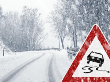 Водіїв попереджають про ожеледицю на дорогах Волині