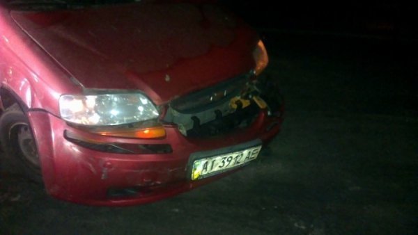 Фото машини Тетяни Чорновол після нападу