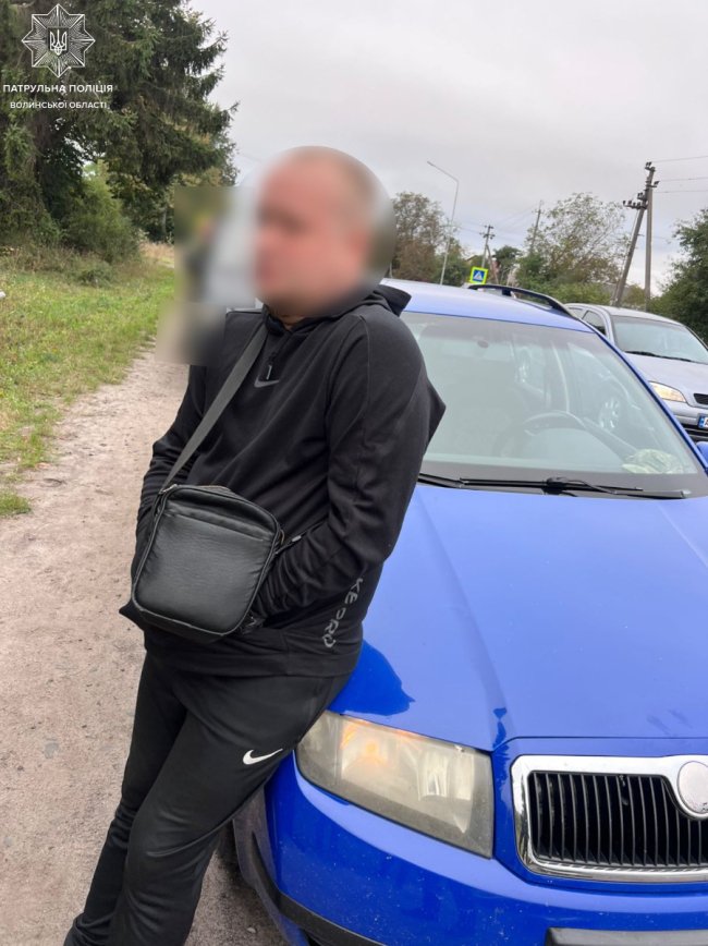 Біля Луцька спіймали водія з ознаками наркотичного сп'яніння. ФОТО 