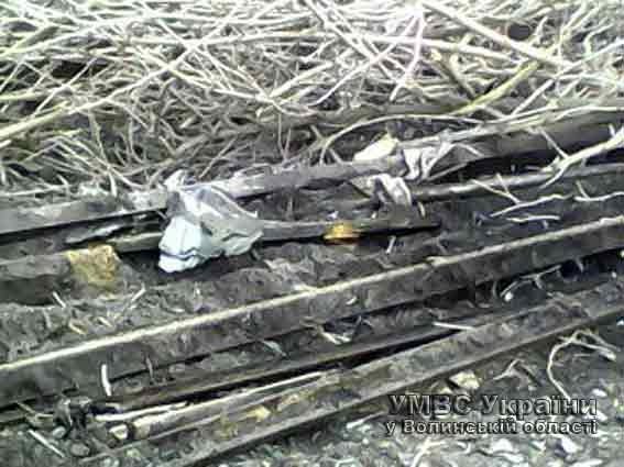 На Волині поцупили рейки, щоб здати на металобрухт. ФОТО