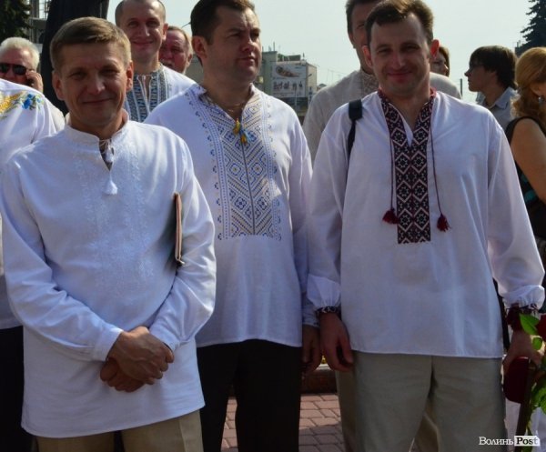 Депутати міської ради Анатолій Пархом'юк,Петро Савчук та Сергій Григоренко  