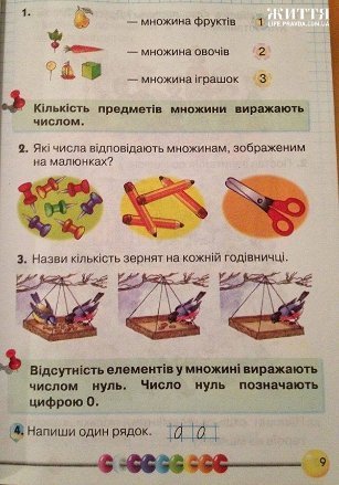  У підручнику для «першачків» на сторінку ‒ по помилці. ФОТО