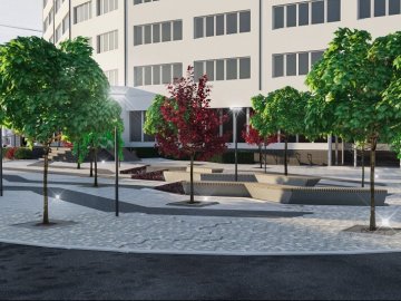 Розповіли, яким буде сквер у центрі Луцька. ФОТО