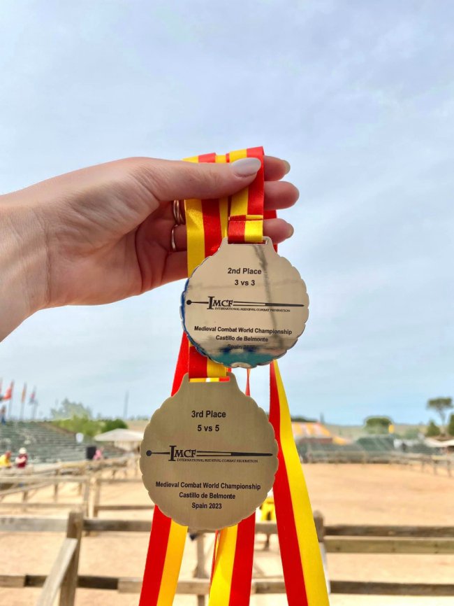 Волинянка завоювала дві медалі на чемпіонаті світу з середньовічного бою. ФОТО
