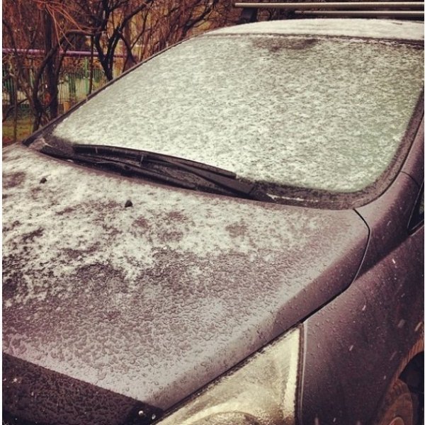 У Москві – перший сніг. ФОТО