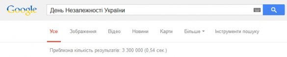 Google привітав Україну з Днем Незалежності