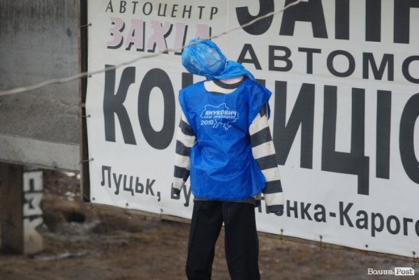 У Луцьку повісили «регіонала». ФОТО. ВІДЕО