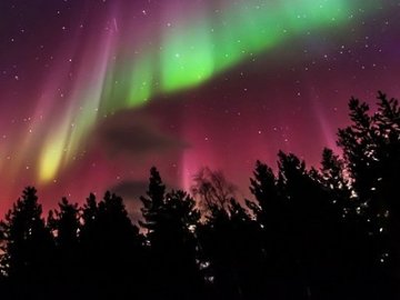 На Волині зафіксували полярне сяйво