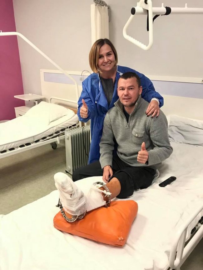 Волинський атовець стане на ноги після важкого поранення. ФОТО