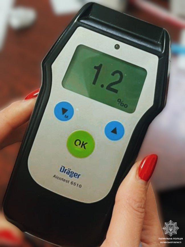 На Волині п'яний водій гасав під час комендантської години. ФОТО