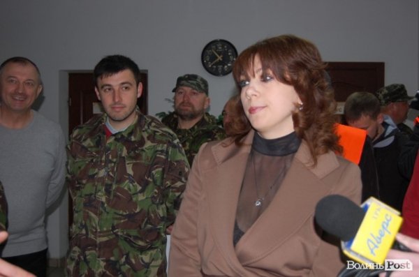 У Луцьку революціонери навідалися до «агентів Кремля». ФОТО