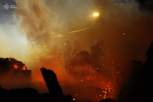 На Волині рятувальники ліквідували три пожежі