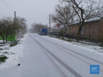 У Володимирі випав сніг