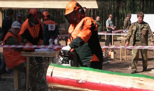 На Волині пройшли змагання вальників лісу. ФОТО