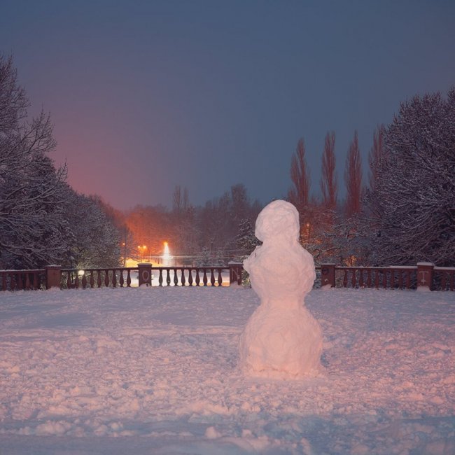 Хурделиця замела Луцьк. ФОТО