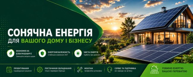 Компанія Solar-Energy — сучасні рішення для використання сонячної енергії в Україні