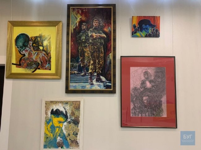 Волинський атовець бере участь у виставці художників-ветеранів у Києві. ФОТО