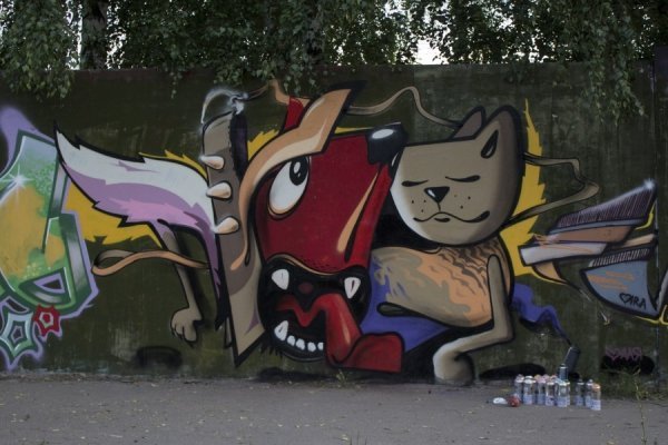 Як графітчики розмалювали 72-метрову стіну в Луцьку. ФОТО