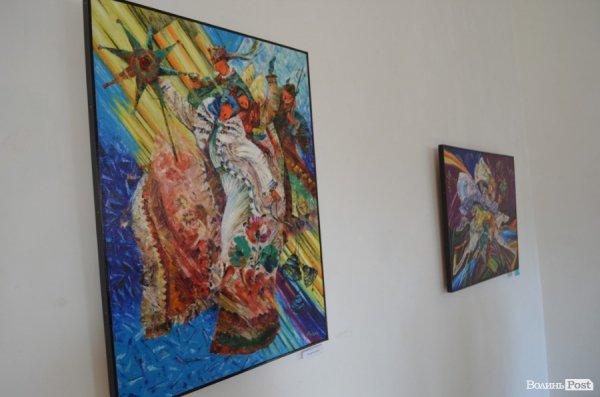 Коли полотна танцюють: у Луцьку відкрили виставку картин «в чотири руки». ФОТО