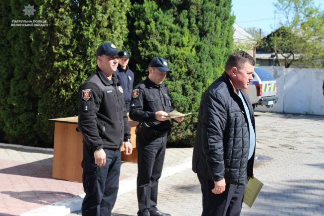 У Луцьку нагородили патрульних, які брали участь у війні з Росією. ФОТО