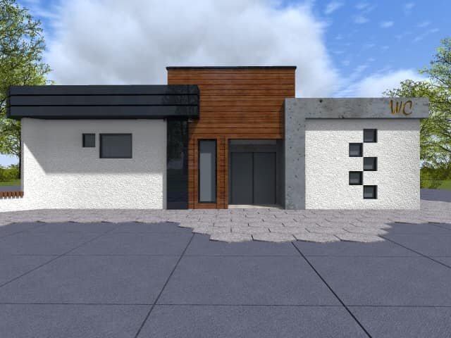 Показали, який вигляд матиме громадська вбиральня у луцькому парку. ФОТО