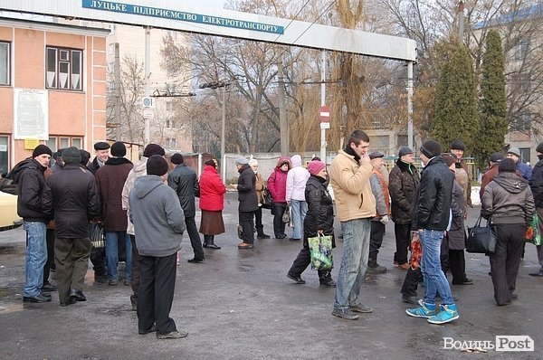 У Луцьку страйкують тролейбусники. ДОПОВНЕНО