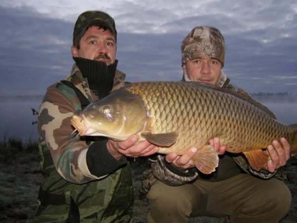 Лучани зловили 13-кілограмового коропа. ФОТО