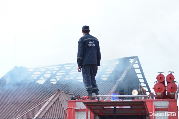 Пожежа під Луцьком: горіли Озерецькі бані. ФОТО