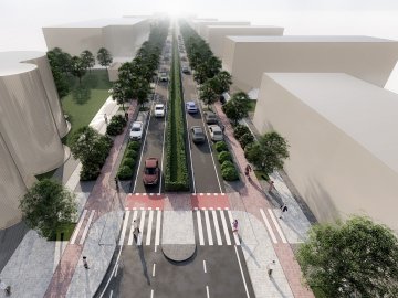 Показали, як може змінитися проспект Грушевського у Луцьку після реорганізації. ФОТО