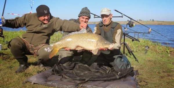 Лучани зловили 13-кілограмового коропа. ФОТО