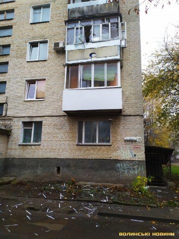 У Луцьку – вибух в житловому будинку: є постраждалий. ФОТО