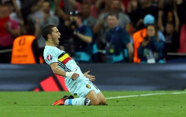 Еден Азар, незважаючи на жахливий клубний сезон, на Євро демонструє свою найкращу гру