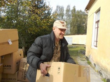 Сім'ям волинських бійців передали гуманітарну допомогу з Бельгії. ФОТО