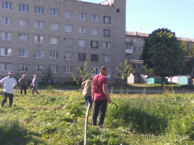 Жителі волинського міста навели лад поблизу ставка. ФОТО
