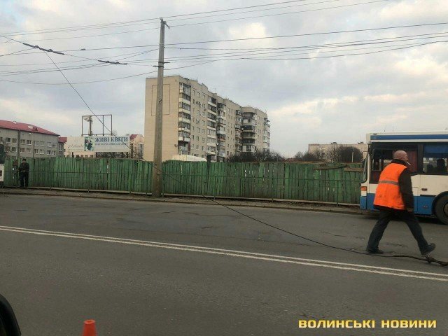 У Луцьку на Відродження обірвалися лінії електромережі. ФОТО