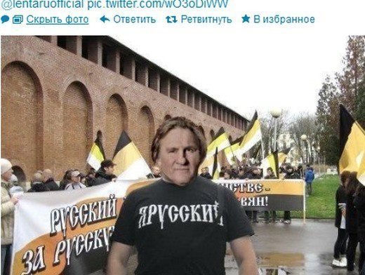 Інтернет глузує з актора Депардьє, який вирішив переселитися у Росію