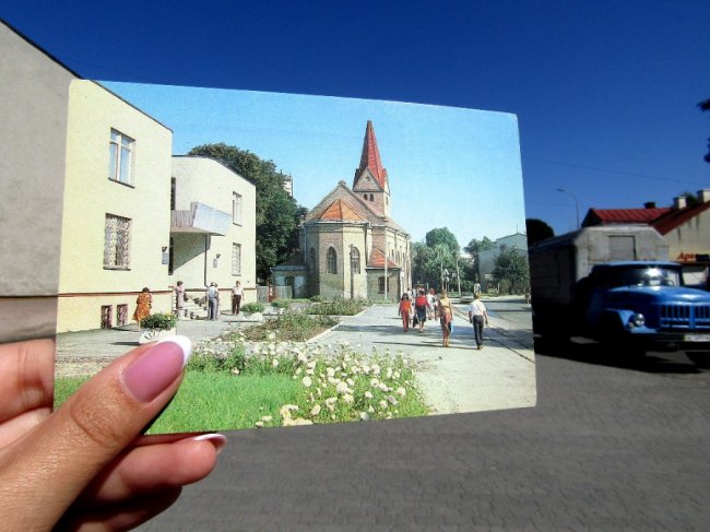 У місті на Волині пам’ятні місця порівняли із ретро-листівками. ФОТО